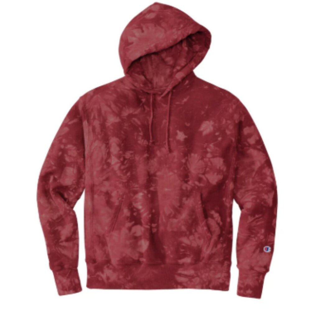 Champion® Reverse Weave® Scrunch-Dye Tie-Dye Hooded Sweatshirt
